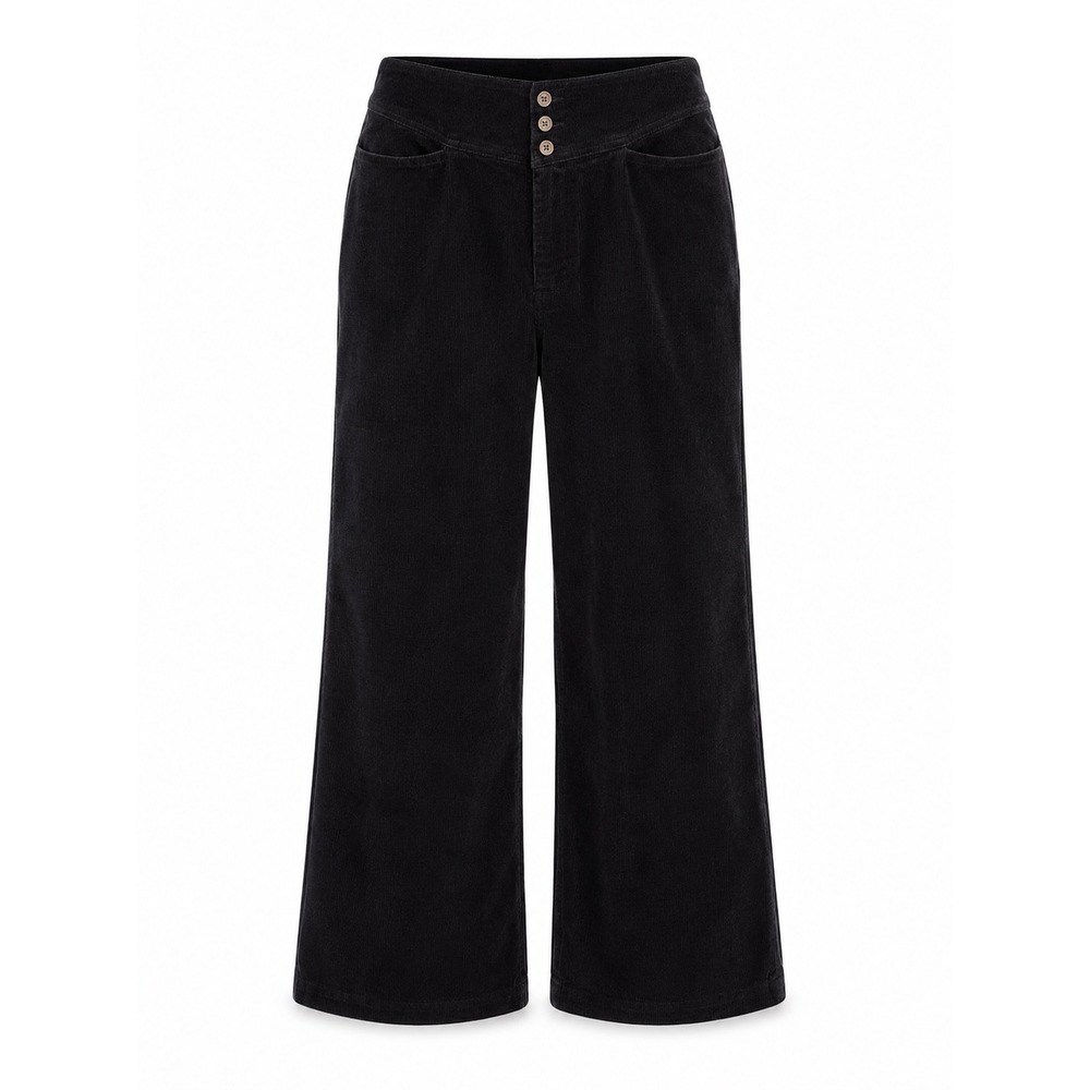 Universal‎ Standard Corduroy Pants Women 24 Black Wide Leg Dark Academia Sleaze